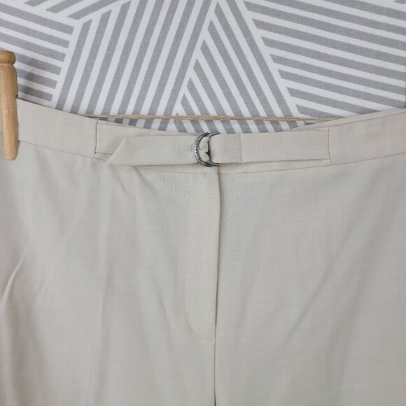Ralph Lauren Womens Wool Blnd Dress Pants Sz 16 37" Career Old Money Capsule Tan - Picture 3 of 7